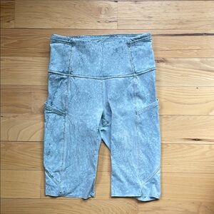 Lululemon Athletica Light Blue Athletic Shorts High Waist Stretch